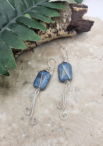 Jasper Wire Wrapped Earrings