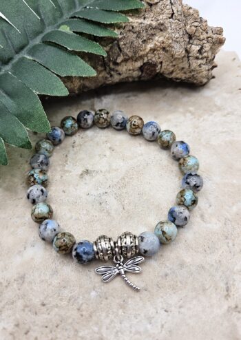 Dragonfly Charm Stretch Bracelet