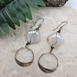 Copper & Glass Bohemian Earrings